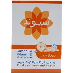 صابون کودک سیوند مناسب برای پوست خشک و حساس حاوی ویتامین E و کالاندولا وزن 90 گرم