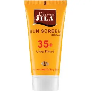 کرم ضد آفتاب دکتر ژیلا مناسب برای پوست نرمال تا خشک SPF35 مدل Ultra Tinted وزن 50 گرمی