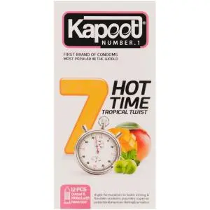 کاندوم کاپوت مدل Hot Time بسته 12 عددی